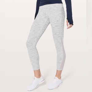 Lululemon Train Times 7/8 Pant 25" Wee Are From Space Ice Grey Alpine White
